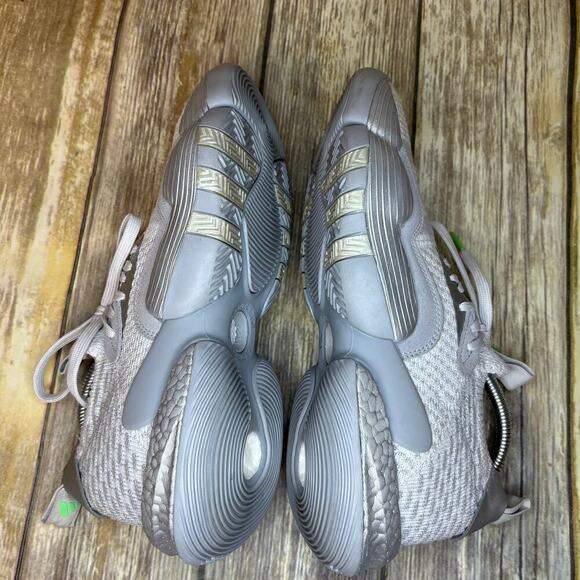 adidas Trae Young 2 Dash Grey Halo Silver Mens Sneaker Sz 8 - Picture 5 of 10